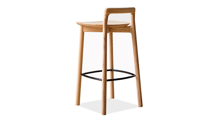 Bar stool in solid wood
