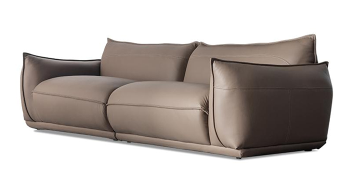Two seat sofa with pu surface